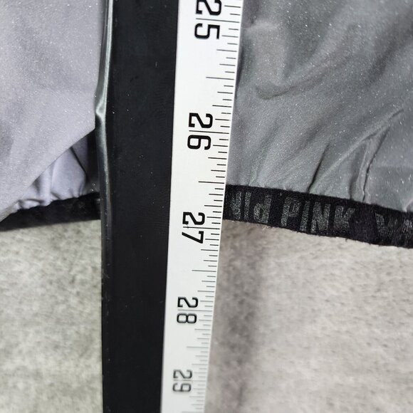 Womens Victoria Secret Pink Anorak Jacket Mesh Lined Silver Reflective 002 M/L - Picture 14 of 15